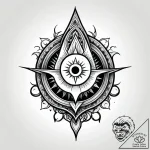 Monastery beneath spectral eclipse, tattoo li… – style Jagger Old – tattoo sketch (29.11.2025 17:39)