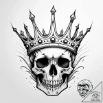 Ivory relic crowned in bone, tattoo line art,… – style Jaeger Simple – tattoo sketch (30.11.2025 04:57)