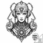 Eskiz.to, tattoo sketch, cappy serious female… – style Jaeger Mini – tattoo sketch (30.11.2025 07:56)