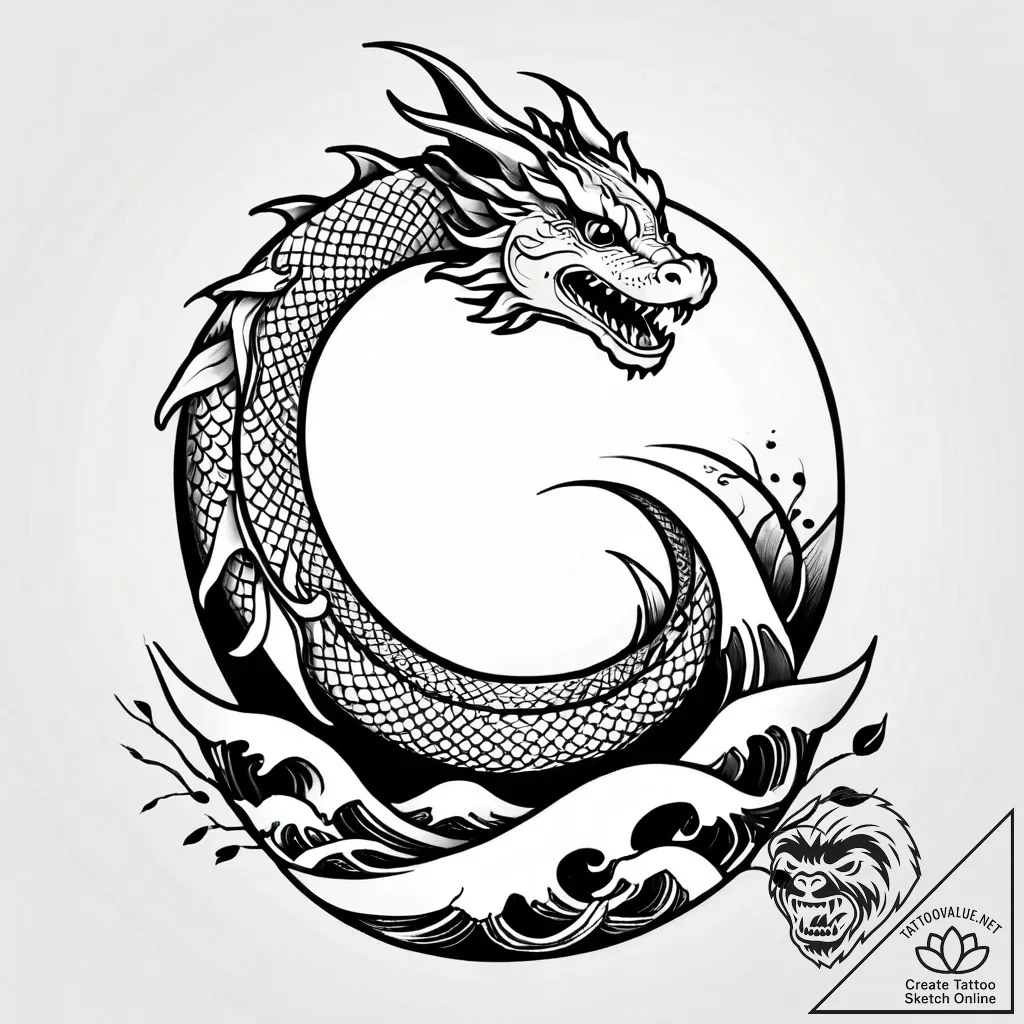 рірѕс‚, tattoo line art, on a clean white pap... - style Jagger Old - tattoo sketch (30.11.2025 09:37)