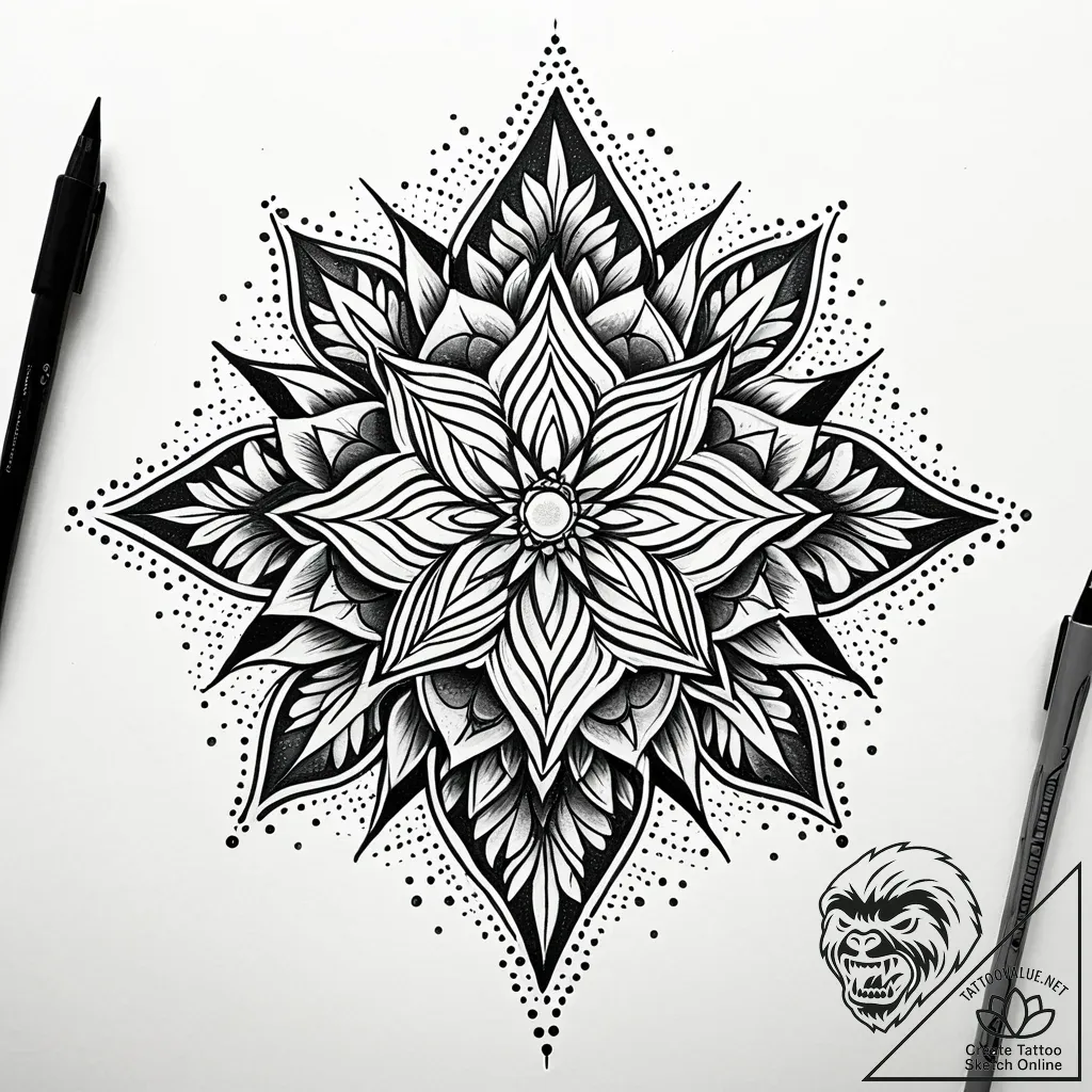 Tattoo sketch a solid wall with a single, sma... - style Jaeger Simple - tattoo sketch (30.11.2025 10:17)
