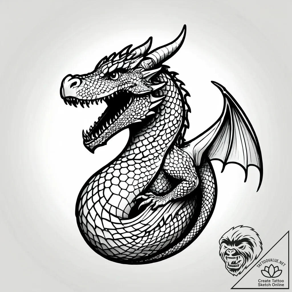 Tattoo sketch, hiccup holding dragon egg, hop... - style Jagger Old - tattoo sketch (30.11.2025 12:17)
