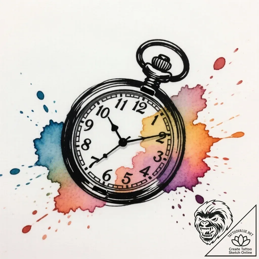 Tattoo sketch a detailed but small antique po... - style Flux Inscriptions - tattoo sketch (30.11.2025 16:37)