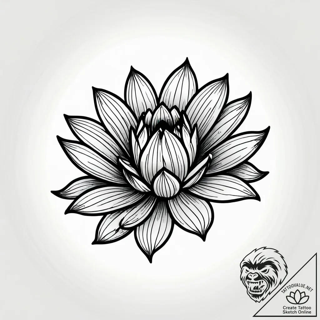 ромашка, ink illustration for tattoo, neo tra... - style Jagger Old - tattoo sketch (30.11.2025 18:37)