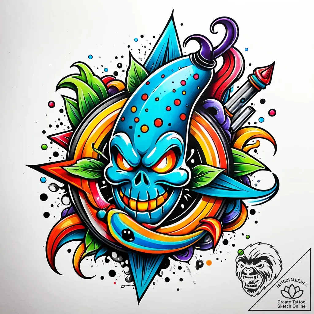 Urban & street scenes, ink illustration for t... - style Jaeger Simple - tattoo sketch (30.11.2025 20:37)