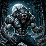 A werewolf mid-transformation – style Jaeger Mini – tattoo sketch (01.12.2025 02:16)