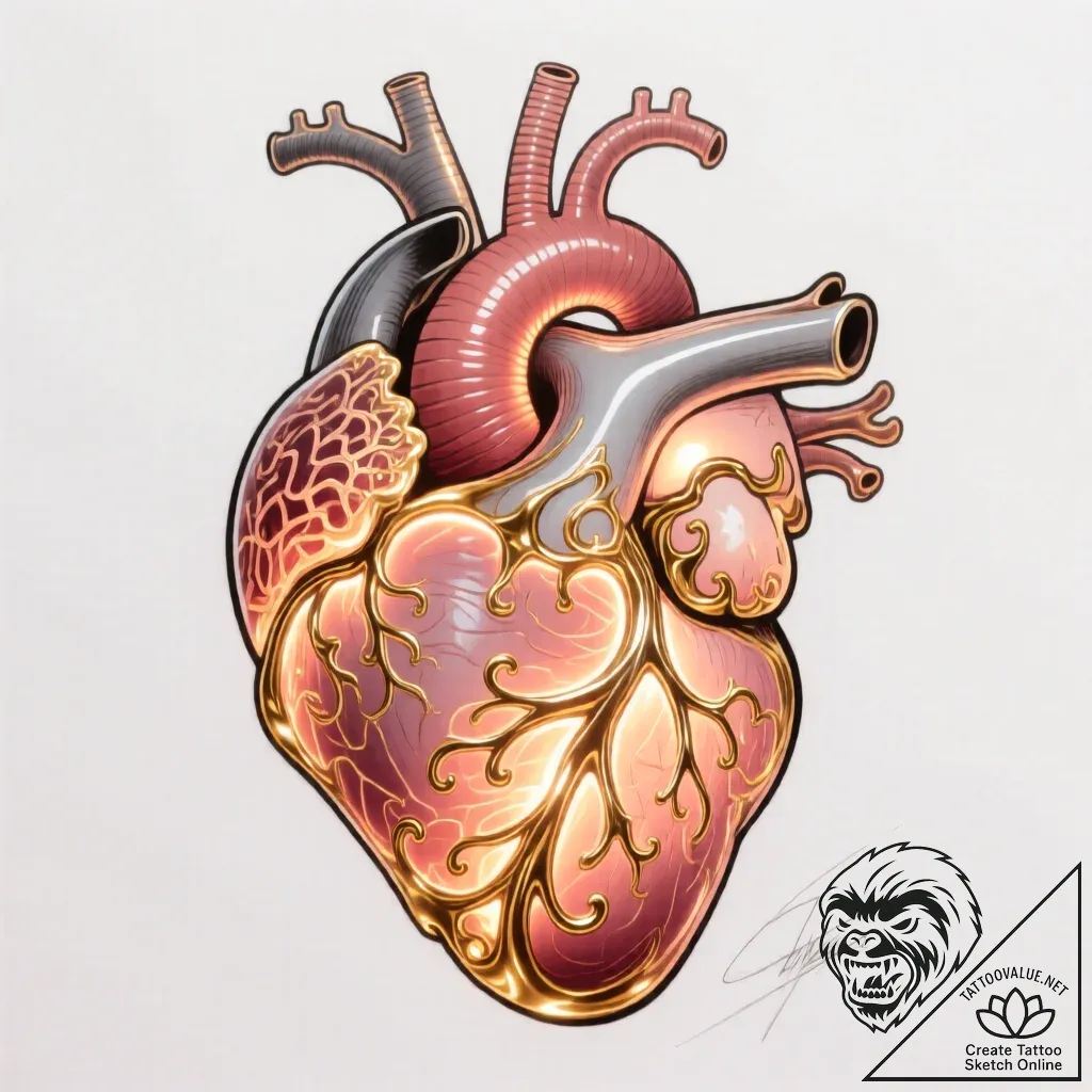 Heart - style Flux Inscriptions - tattoo sketch (01.12.2025 04:17)