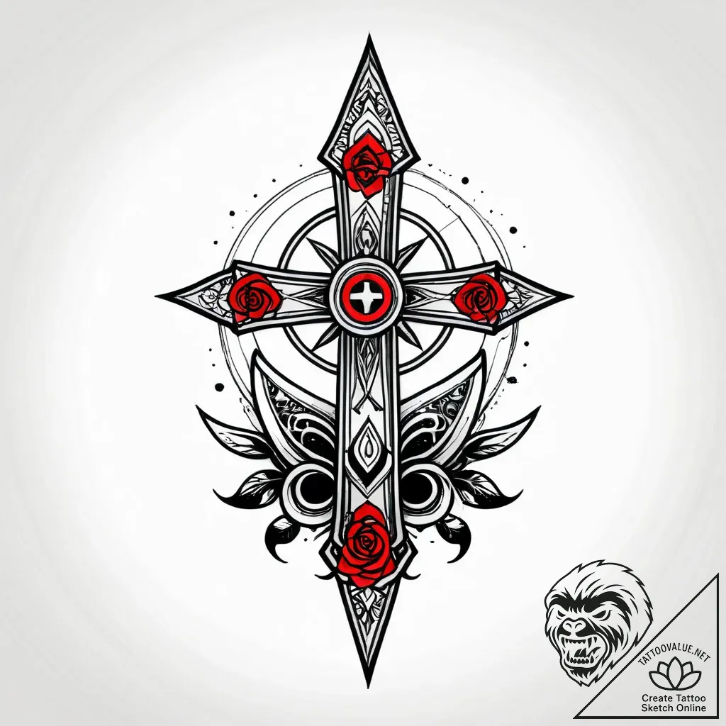 Sea, artistic tattoo sketch, trash polka tatt... - style Jagger Old - tattoo sketch (01.12.2025 09:16)