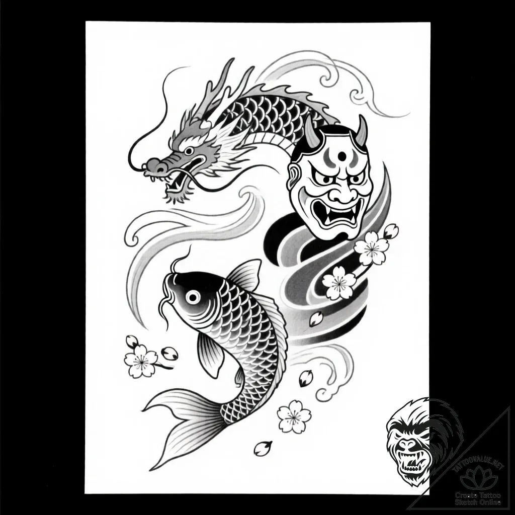 Tat tattoo sketch, minimalist abstract lines... - style Flux Inscriptions - tattoo sketch (01.12.2025 09:37)