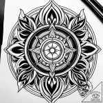 Tattoo sketch an abstract representation of i… – style Jaeger Simple – tattoo sketch (01.12.2025 09:57)