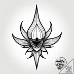 Venus flytrap with teeth of metal, snapping s… – style Jagger Old – tattoo sketch (01.12.2025 10:37)