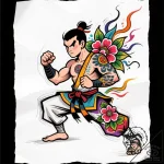 Tattoo sketch a combat sports symbol (e.g., m… – style Flux Inscriptions – tattoo sketch (01.12.2025 10:57)