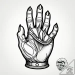 Tattoo sketch a close-up of a fist, showing e… – style Jagger Old – tattoo sketch (01.12.2025 11:57)