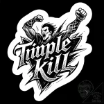 Tattoo design a “triple kill” or “penta kill”… – style Flux Inscriptions – tattoo sketch (01.12.2025 13:37)