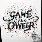 Tattoo design a minimalist ‘game over’ text l… – style Jaeger Simple – tattoo sketch (01.12.2025 13:57)
