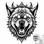 злой пес – style Jaeger Mini – tattoo sketch (01.12.2025 14:20)