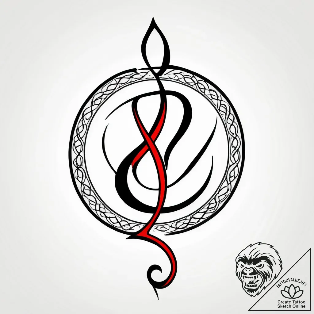 Tattoo sketch, clean calligraphic “hope” word... - style Jagger Old - tattoo sketch (01.12.2025 19:37)