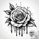 Tat tattoo sketch, graffiti rose with drippin… – style Jaeger Simple – tattoo sketch (01.12.2025 20:17)