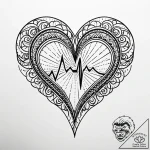 Tattoo design a heart with a subtle “pulse” l… – style Jaeger Simple – tattoo sketch (02.12.2025 00:17)