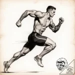 Tattoo sketch a strong, athletic figure in a… – style Flux Inscriptions – tattoo sketch (02.12.2025 11:57)