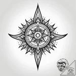 Tattoo sketch a zodiac glyph with its corresp… – style Jagger Old – tattoo sketch (02.12.2025 12:56)