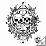 Tattoo sketch an abstract representation of f… – style Jaeger Mini – tattoo sketch (02.12.2025 16:36)