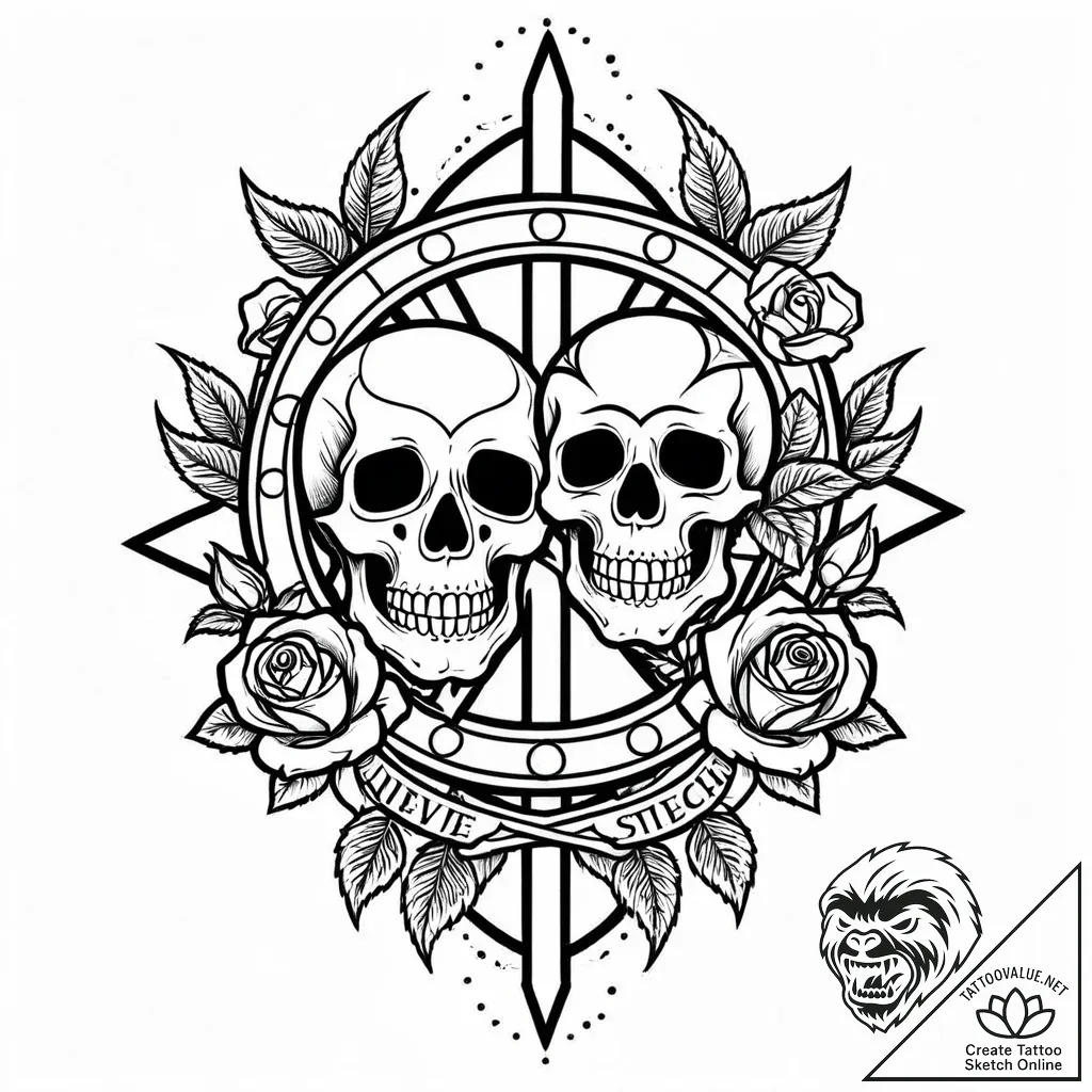 Tattoo sketch an abstract representation of f... - style Jaeger Mini - tattoo sketch (02.12.2025 16:36)