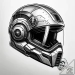 Tattoo design a sleek, futuristic soldier’s h… – style Jaeger Simple – tattoo sketch (02.12.2025 22:37)