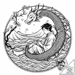 Tattoo sketch, boy sleeping on train seat, pe… – style Jaeger Mini – tattoo sketch (02.12.2025 22:56)