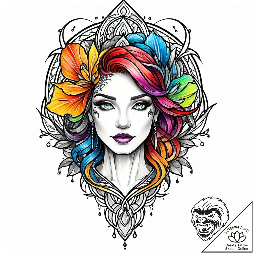 головоломка (inside out, 2015), concept art f... - style Jaeger Mini - tattoo sketch (03.12.2025 01:37)