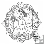 Tattoo sketch aquarius’s water-bearer, with u… – style Jaeger Mini – tattoo sketch (03.12.2025 08:16)