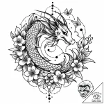 Tat tattoo sketch, delicate fairy with transl… – style Jaeger Mini – tattoo sketch (03.12.2025 08:57)