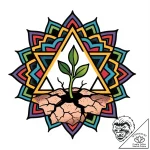 Tattoo sketch a small sprout emerging from cr… – style Flux Inscriptions – tattoo sketch (03.12.2025 09:37)