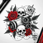 Tat tattoo sketch, cinephile’s film camera wi… – style Jaeger Simple – tattoo sketch (03.12.2025 09:57)