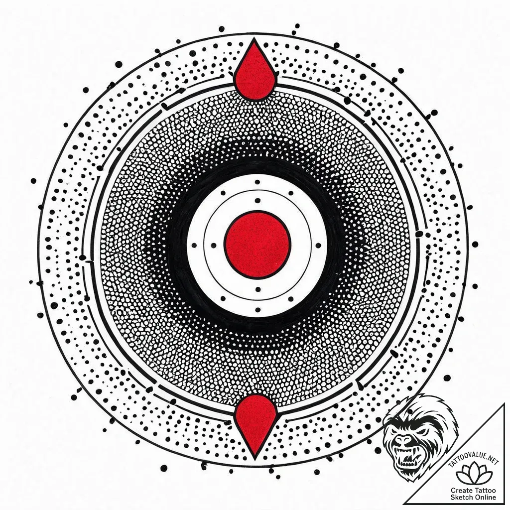 A close-up of the grooves and texture of a vi... - style Jaeger Mini - tattoo sketch (03.12.2025 10:17)