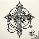 цепь, concept art for tattoo, on a clean whit… – style Jaeger Simple – tattoo sketch (03.12.2025 11:17)