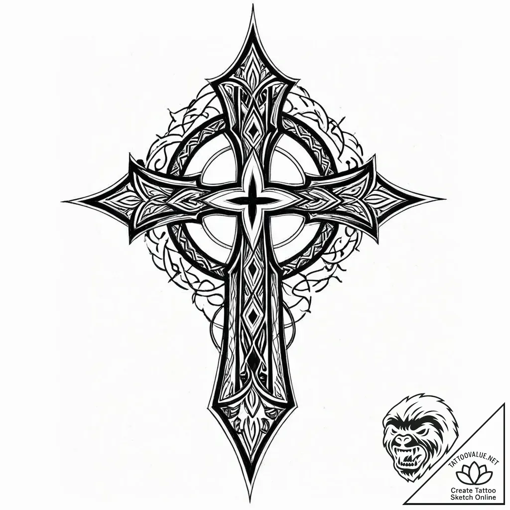 Tat tattoo sketch, minimalistic linear patter... - style Jaeger Mini - tattoo sketch (03.12.2025 11:36)