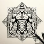 Eskiz.to, tattoo sketch, mr. incredible in he… – style Jaeger Simple – tattoo sketch (03.12.2025 13:57)