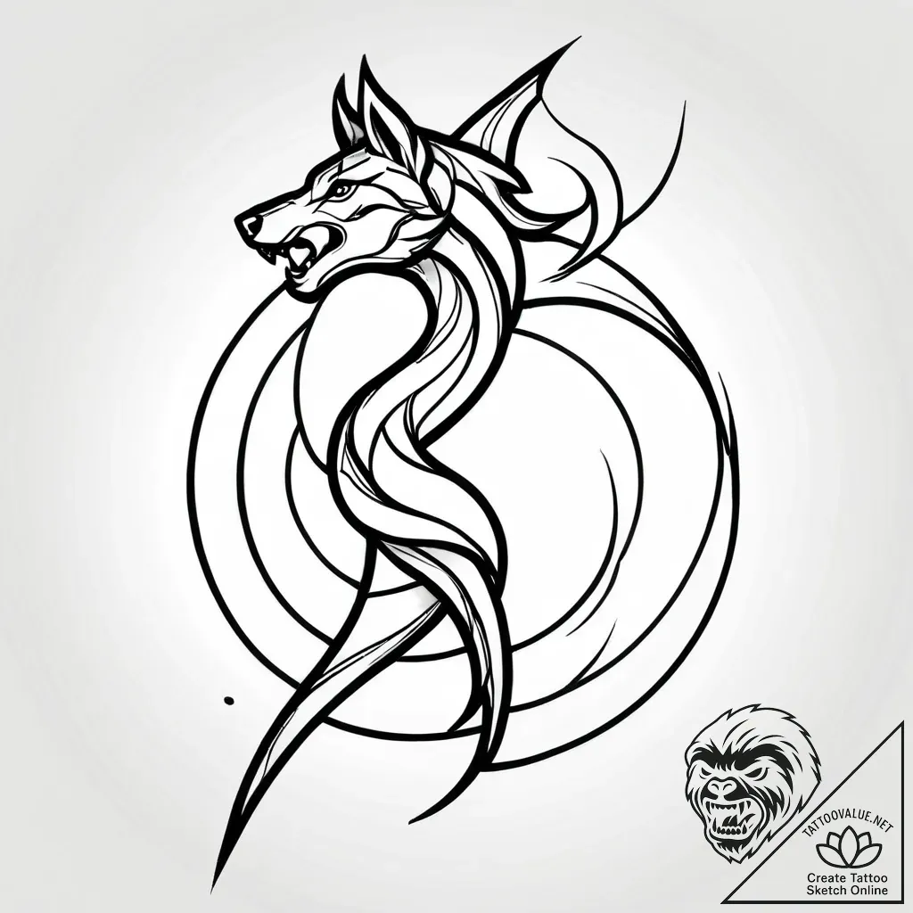 Tattoo design a stylized representation of po... - style Jagger Old - tattoo sketch (03.12.2025 14:37)