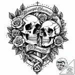 Tattoo design a winding path through a forest… – style Jaeger Mini – tattoo sketch (03.12.2025 18:17)