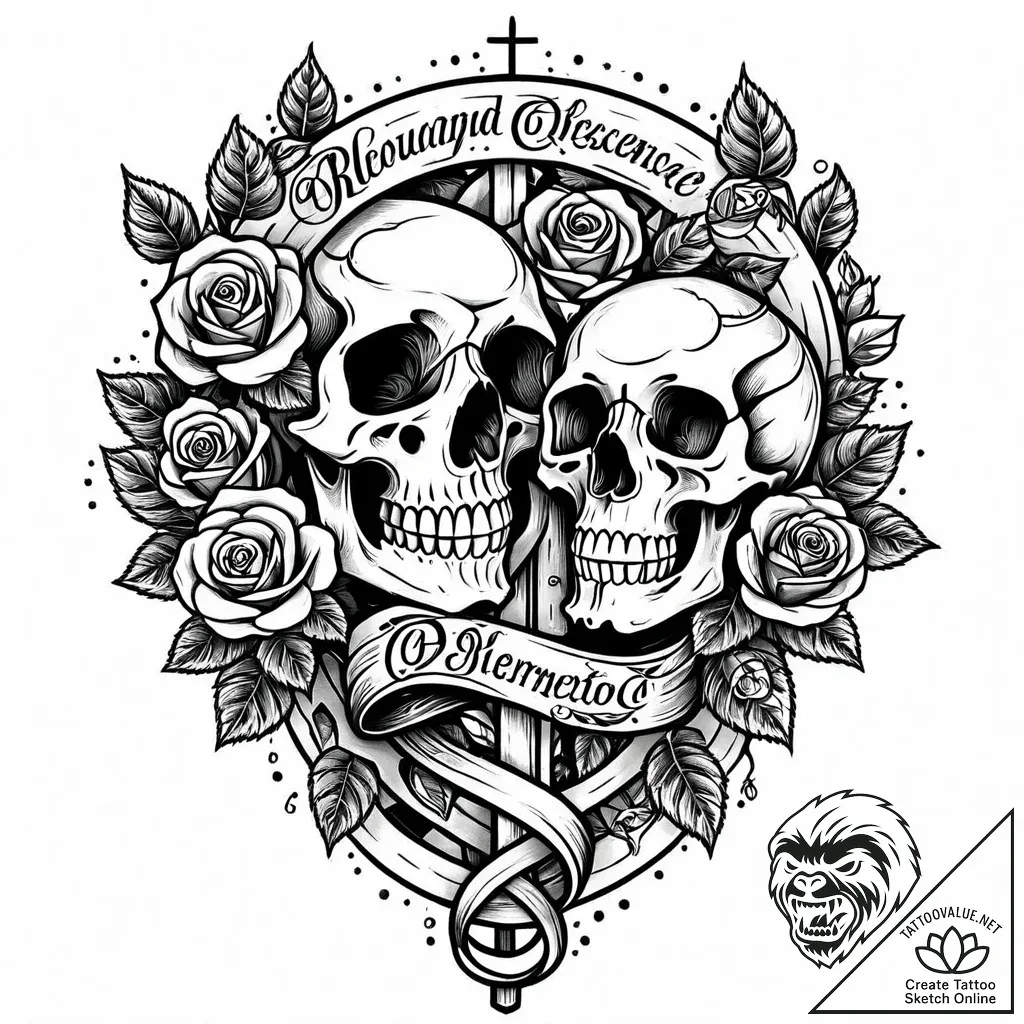 Tattoo design a winding path through a forest... - style Jaeger Mini - tattoo sketch (03.12.2025 18:17)