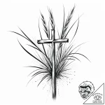 Tat tattoo sketch, reeds bending with breeze,… – style Jaeger Mini – tattoo sketch (03.12.2025 19:37)