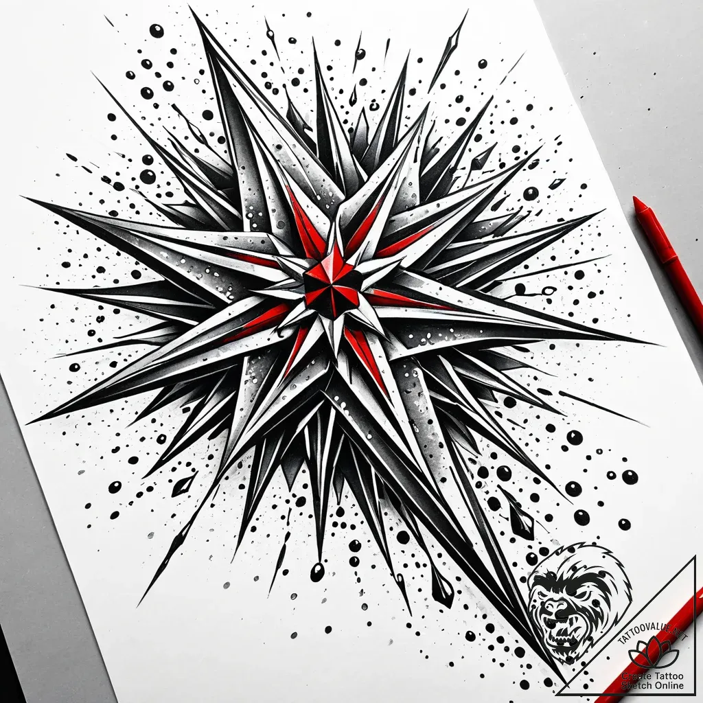 Tattoo sketch, frozone freezing water splash,... - style Jaeger Simple - tattoo sketch (03.12.2025 20:37)