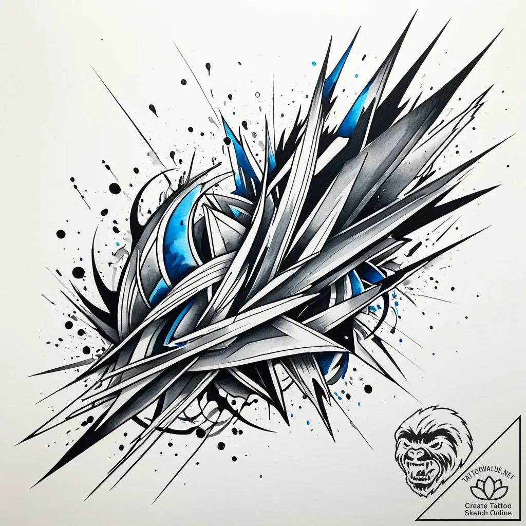 Pulse, tattoo line art, on a clean white pape... - style Jaeger Simple - tattoo sketch (03.12.2025 23:17)