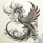 Tattoo design ‘respawn’ with a subtle phoenix… – style Jaeger Simple – tattoo sketch (04.12.2025 03:16)
