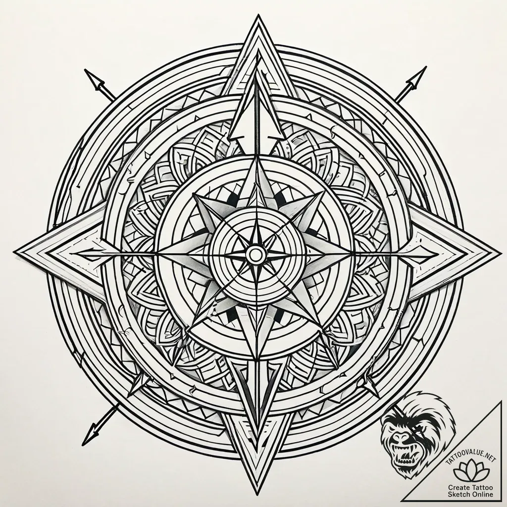 Tattoo sketch a sagittarius archer accidental... - style Jaeger Simple - tattoo sketch (04.12.2025 08:36)