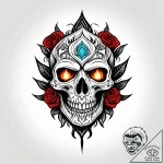 Tat tattoo sketch, ember with molten lava tex… – style Jagger Old – tattoo sketch (04.12.2025 10:36)