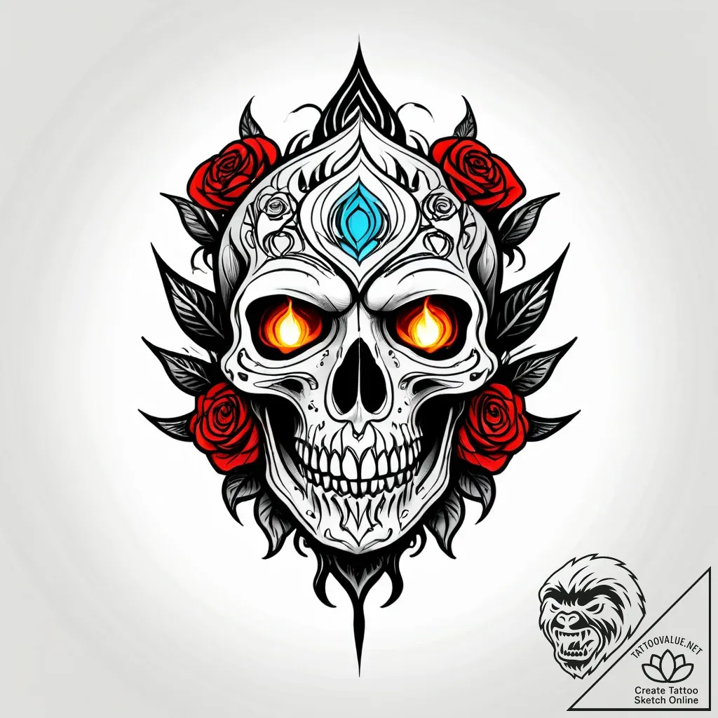 Tat tattoo sketch, ember with molten lava tex... - style Jagger Old - tattoo sketch (04.12.2025 10:36)