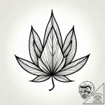 Tat tattoo sketch, maple leaves with crisp ge… – style Jagger Old – tattoo sketch (04.12.2025 11:56)
