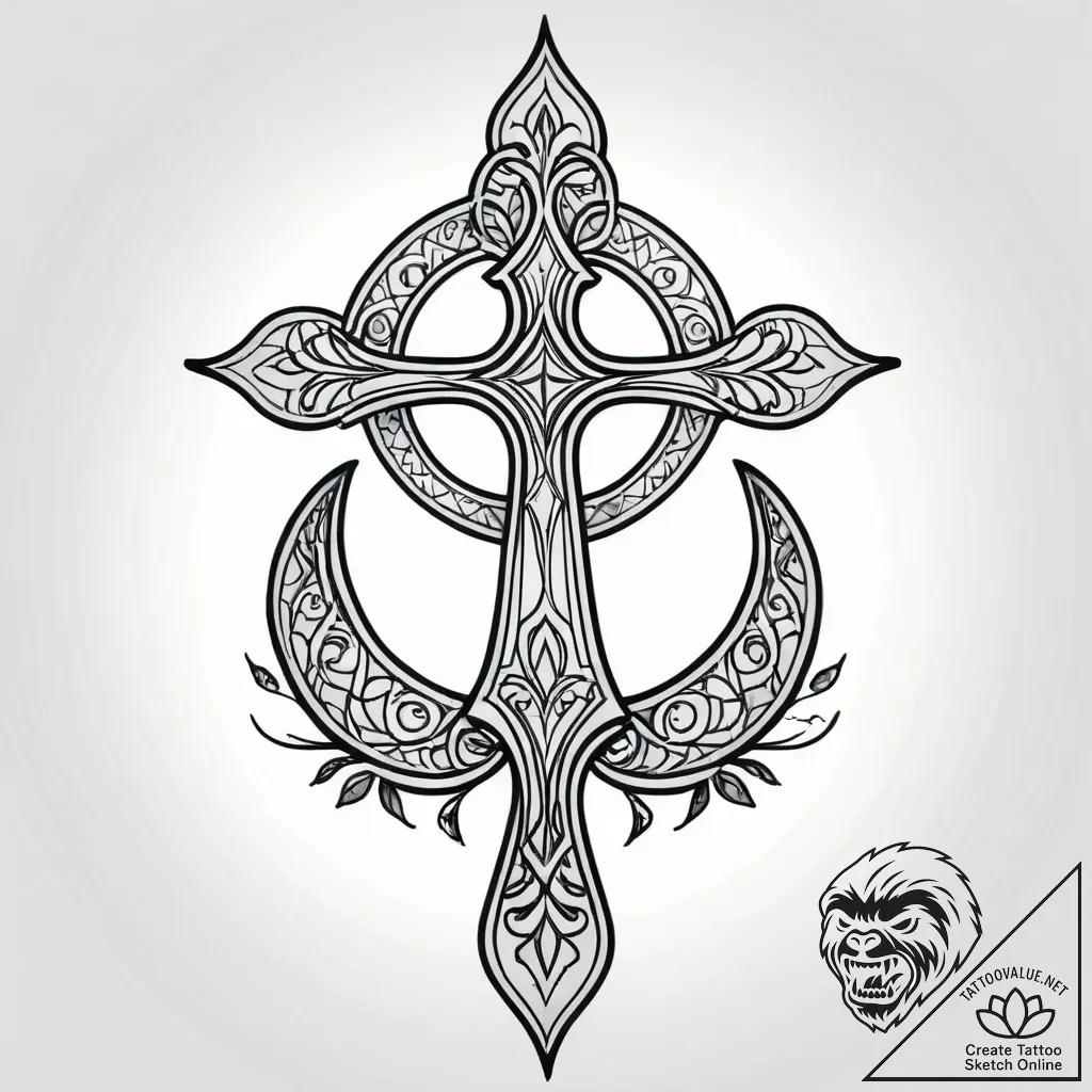 Tattoo design a single, perfect ripple expand... - style Jagger Old - tattoo sketch (04.12.2025 14:37)